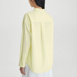 JAJU Structured Semi-Loose Fit Shirt – Yellow