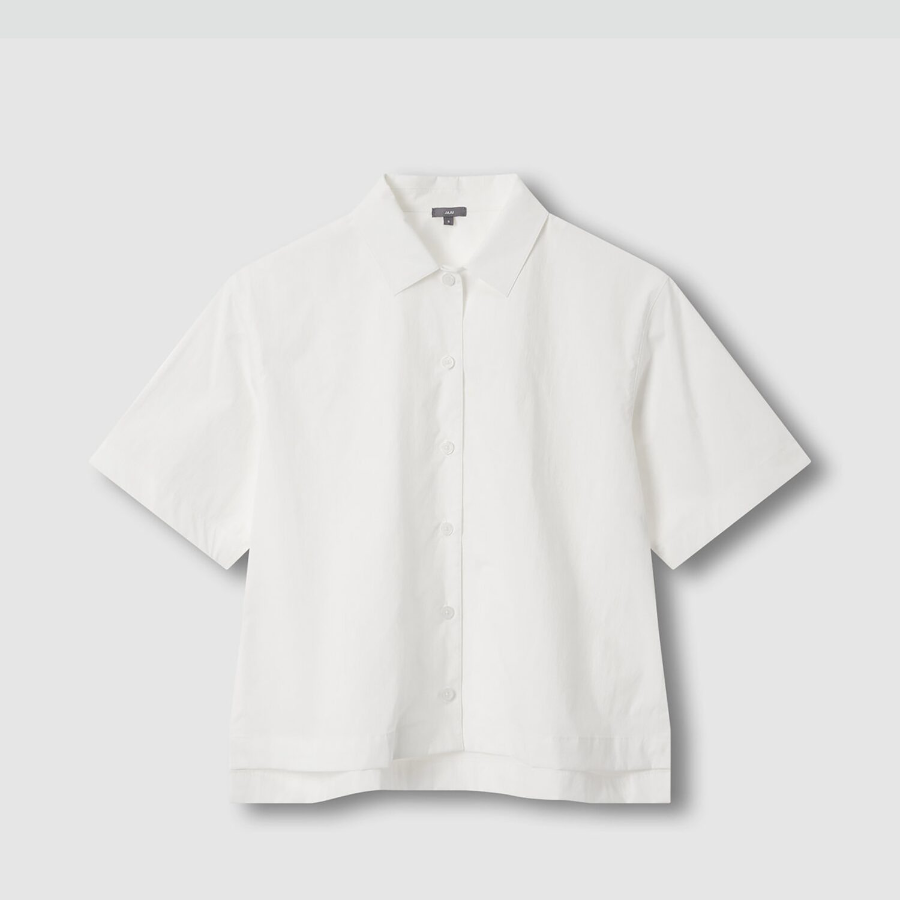 JAJU Crisp Short Sleeve Shirt – White
