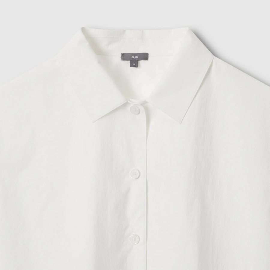 JAJU Crisp Short Sleeve Shirt – White