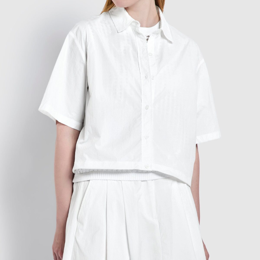 JAJU Crisp Short Sleeve Shirt – White