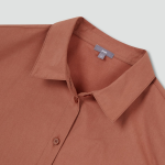 JAJU Structured Crisp Crop Shirt – Brick