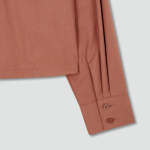 JAJU Structured Crisp Crop Shirt – Brick