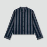 JAJU Stripe Pocket Shirt – Dark Navy