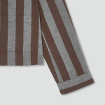 JAJU Stripe Pocket Shirt – Light Brown