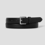 8 seconds 25mm Buckle Stitch Belt — Black —