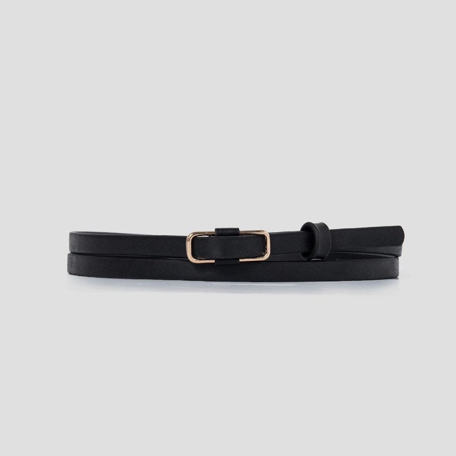 8 seconds 8mm Square Loop Belt — Black