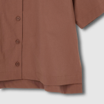 JAJU Crinkle Short Sleeve Shirt – Brick