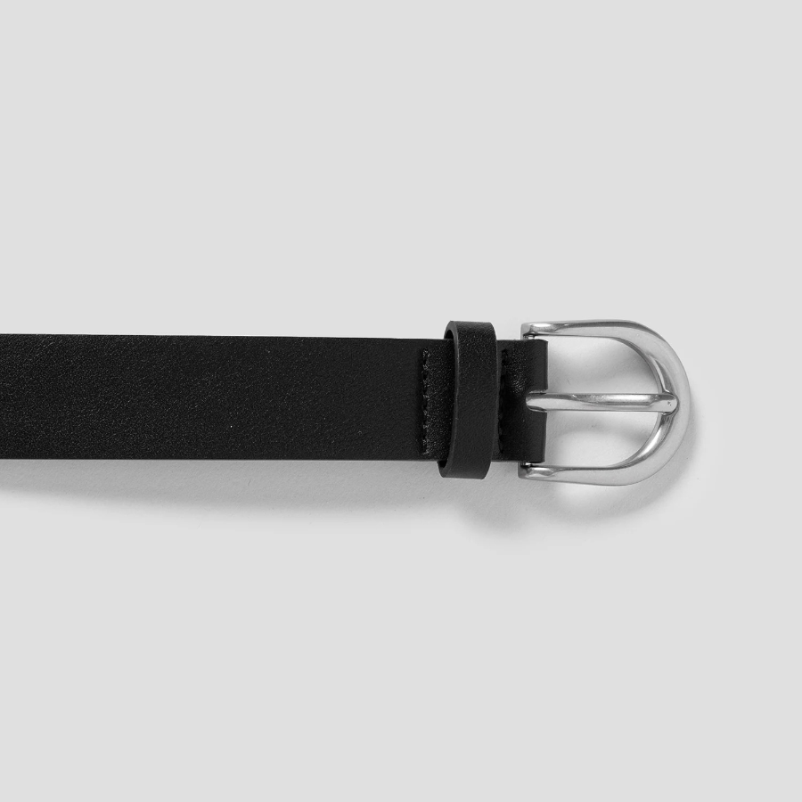 8 seconds 30mm Round Buckle Belt — Black