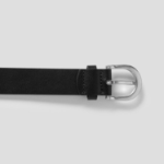 8 seconds 30mm Round Buckle Belt — Black