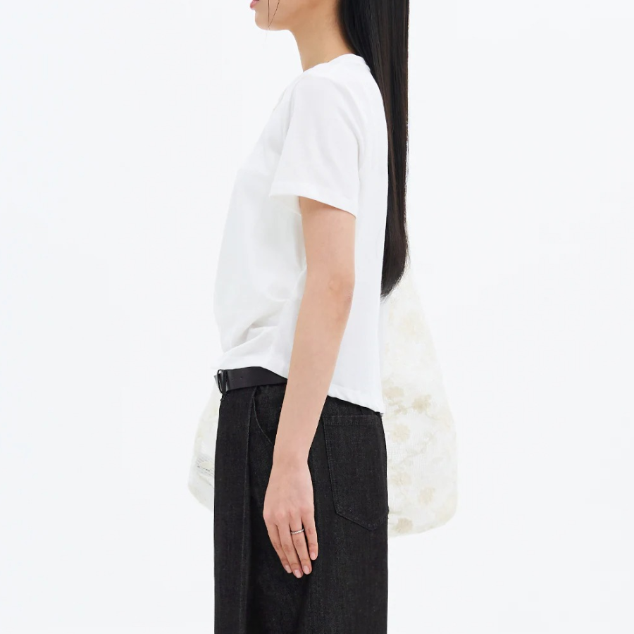 8 seconds Side String Short Sleeve T-shirt — White