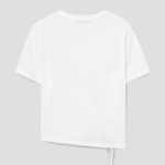 8 seconds Side String Short Sleeve T-shirt — White