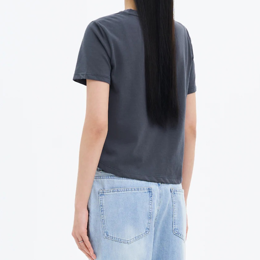 8 seconds Side String Short Sleeve T-shirt — Ash