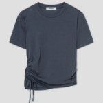 8 seconds Side String Short Sleeve T-shirt — Ash