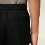 ami Elasticated Waist Pant – Black