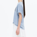 8 seconds Garment-Dyed Loose Fit T-shirt — Sky Blue