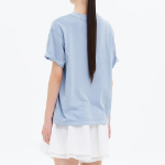 8 seconds Garment-Dyed Loose Fit T-shirt — Sky Blue