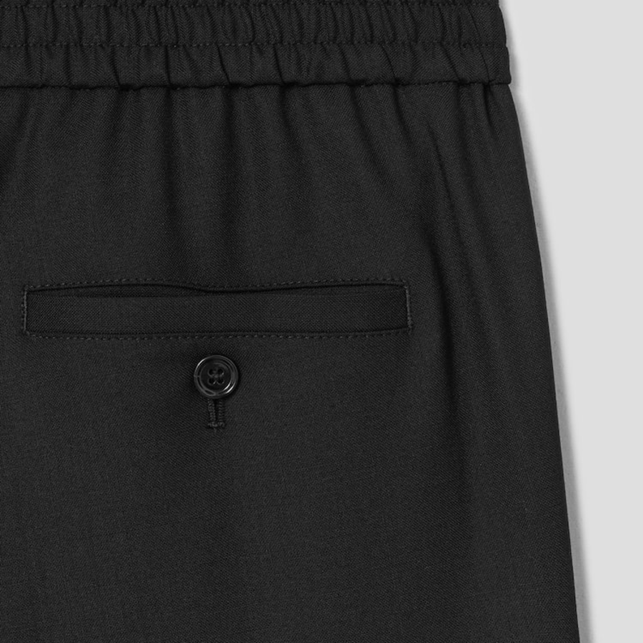 ami Elasticated Waist Pant – Black