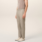 ami Elasticated Waist Pant – Beige