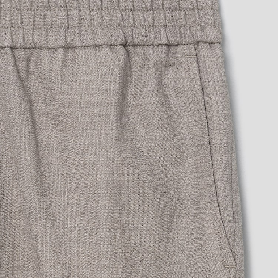 ami Elasticated Waist Pant – Beige