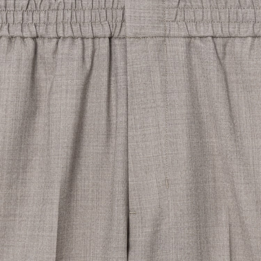 ami Elasticated Waist Pant – Beige