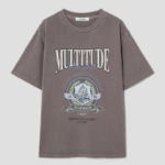 8 seconds Garment-Dyed Loose Fit T-shirt — Brown