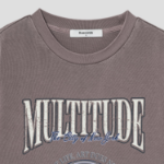 8 seconds Garment-Dyed Loose Fit T-shirt — Brown