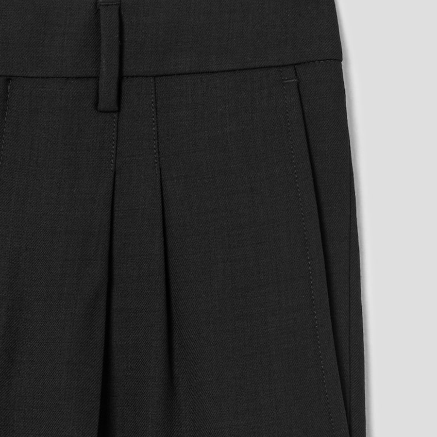 ami Carrot Fit Trousers – Wool Gabardine Black