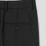 ami Carrot Fit Trousers – Wool Gabardine Black