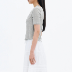 8 seconds Layered Jersey Cardigan — Grey