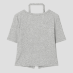 8 seconds Layered Jersey Cardigan — Grey