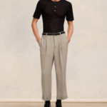 ami Men Carrot Fit Trousers – Beige
