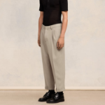 ami Men Carrot Fit Trousers – Beige