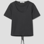 8 seconds Front Layered Short Sleeve T-shirt — Ash