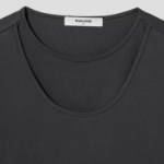 8 seconds Front Layered Short Sleeve T-shirt — Ash