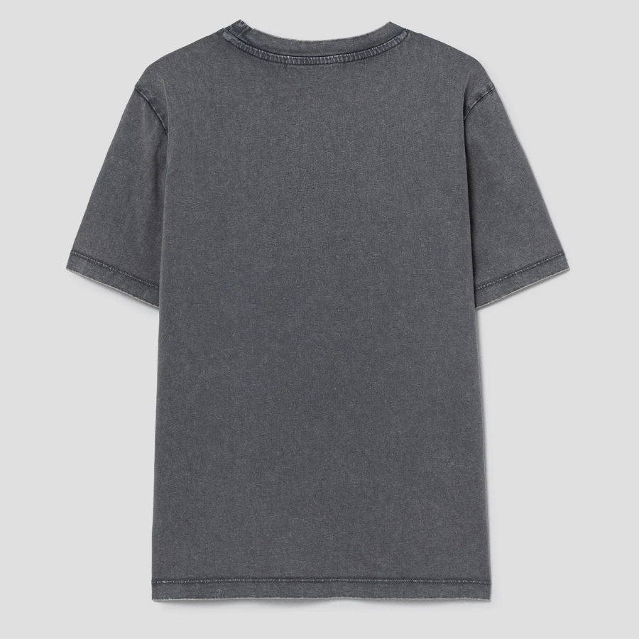 8 seconds Garment Dyed Oversized Short Sleeve T-shirt — Ash