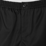 ami Ami Elasticated Waist Shorts – Wool Gabardine Black