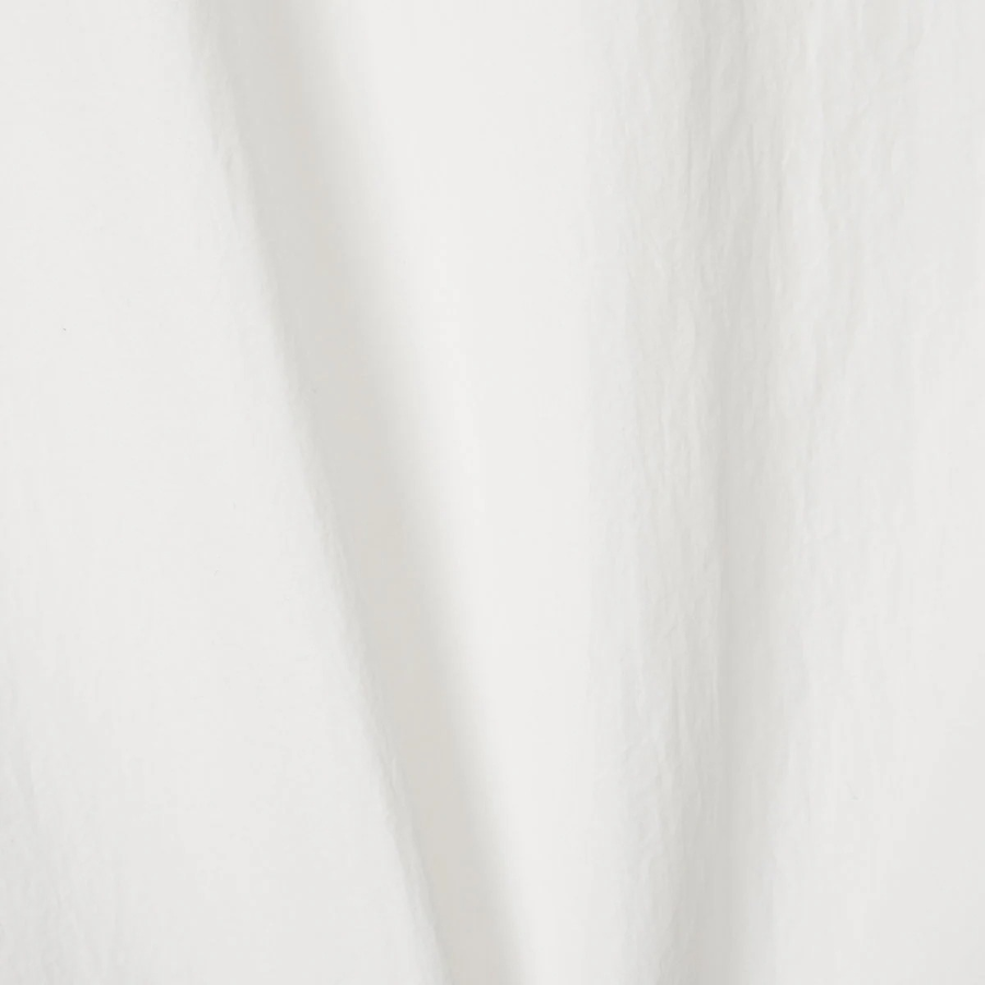 JAJU Textured Short Sleeve String Shirt – White