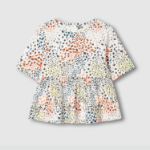 JAJU Shirring Short Sleeve Blouse – Off White