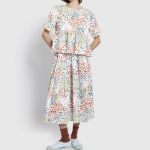 JAJU Shirring Short Sleeve Blouse – Off White