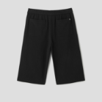 ami Belted Elasticated Large Shorts – Wool Gabardine Black