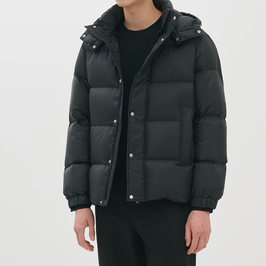 Theory Men Marquez Snap Puffer Jacket - Black