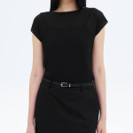 8 seconds Crinkled Short Sleeve T-shirt — Black