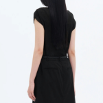 8 seconds Crinkled Short Sleeve T-shirt — Black