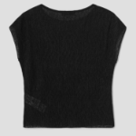 8 seconds Crinkled Short Sleeve T-shirt — Black