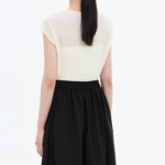 8 seconds Crinkled Short Sleeve T-shirt — Ivory