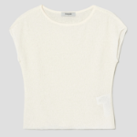 8 seconds Crinkled Short Sleeve T-shirt — Ivory