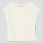 8 seconds Crinkled Short Sleeve T-shirt — Ivory