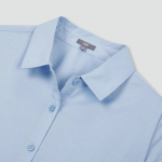 JAJU Light Cotton Loose Fit Shirt – Sky Blue