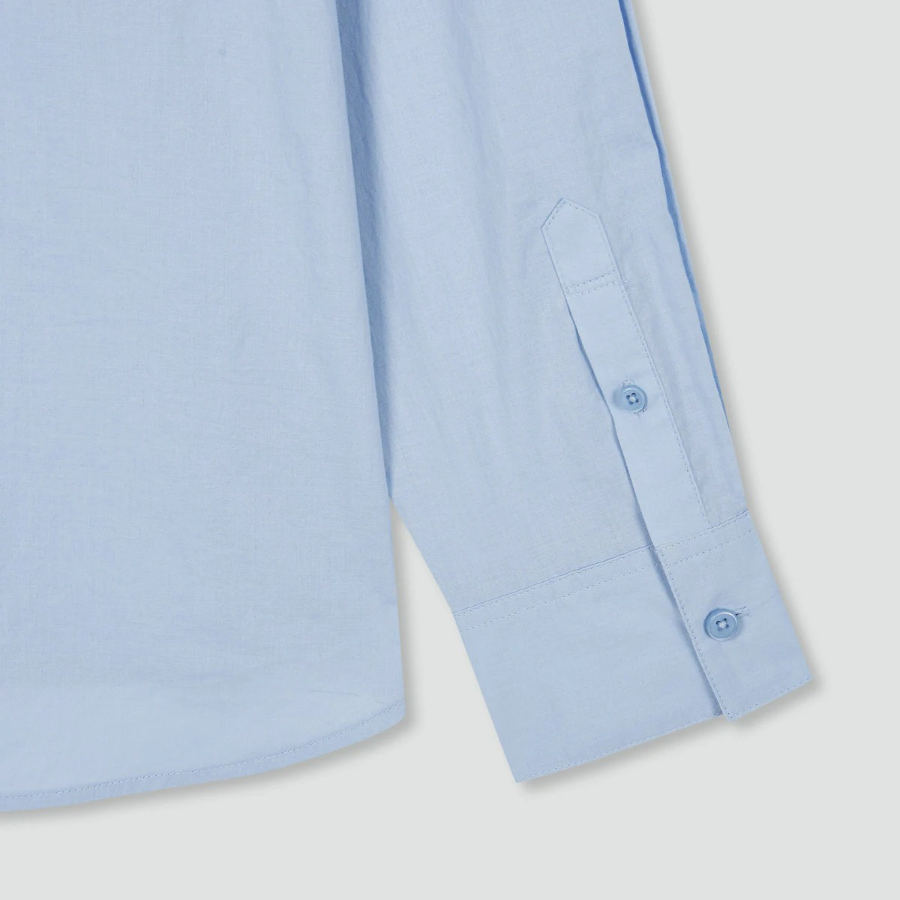 JAJU Light Cotton Loose Fit Shirt – Sky Blue