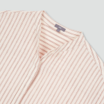 JAJU Linen Blended Cap Sleeve Shirt – Light Brown